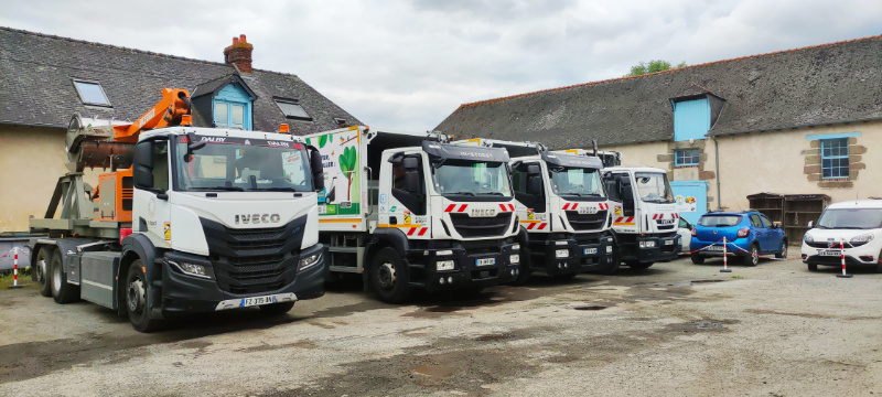 Une partie de la flotte poids-lourds de Tribord roulant au GNV